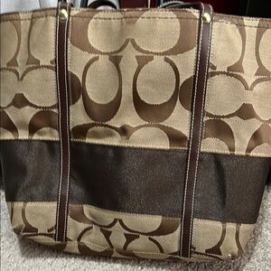 Brown Signature Tote Bag